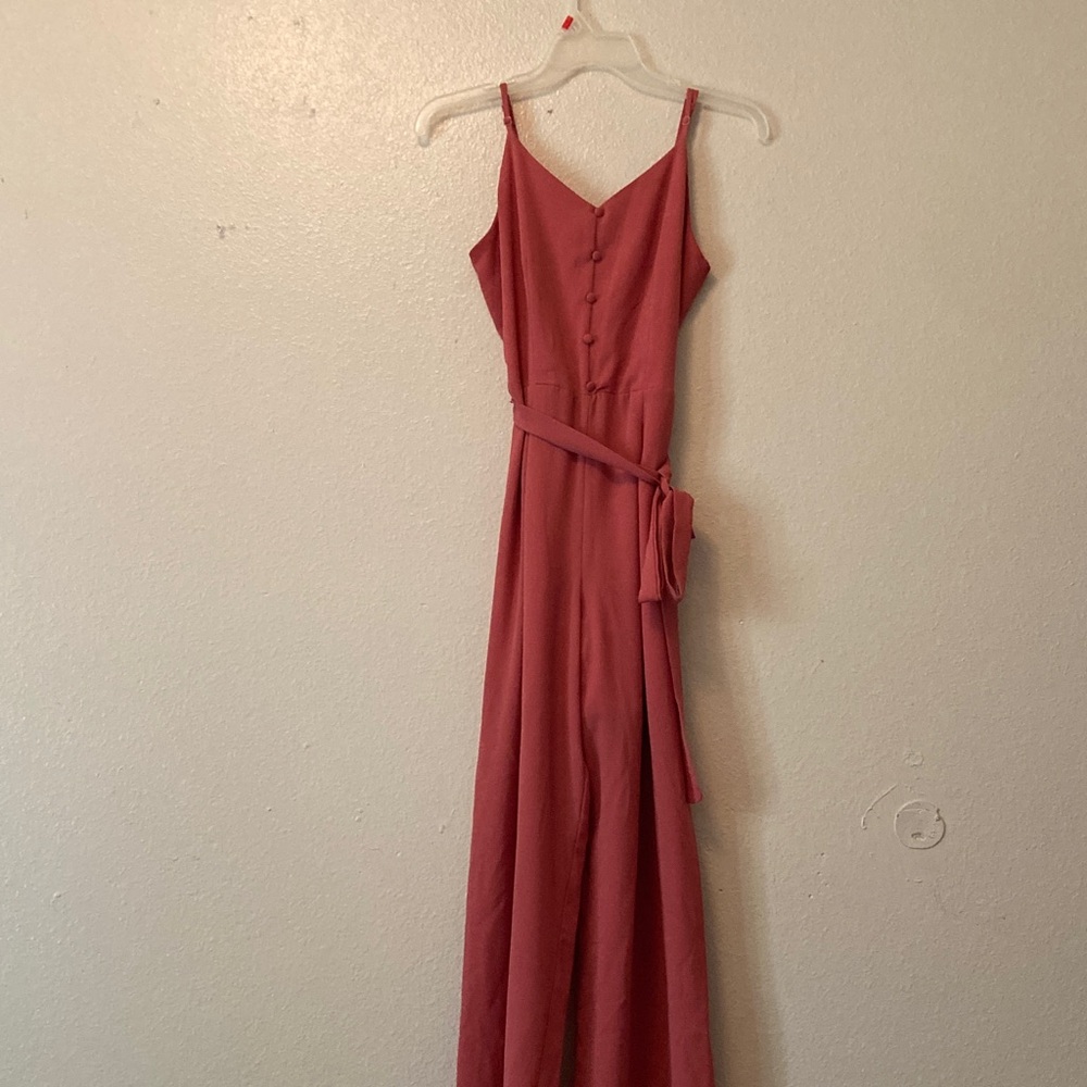 Elegant Pink Sleeveless Dress